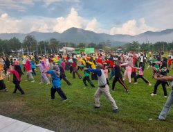 Pemuda Desa Tapir Gelar Senam dan Jalan Sehat Sambut Ramadhan