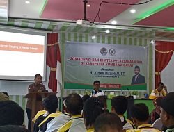 Peduli Lingkungan, Johan Rosihan Gelar Sosialisasi dan Bimtek RHL di KSB 