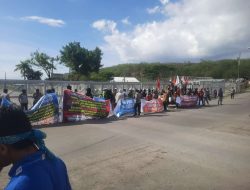 Aksi Unras di Gate Benete, AMANAT Serukan Penegakan Hukum PT. AMNT 