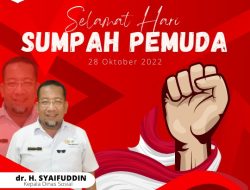 DINAS SOSIAL KSB Mengucapkan Selamat Hari Sumpah Pemuda