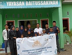 PT. Gadai Mas NTB Berikan Santunan ke Anak Yatim di Bulan Ramadhan