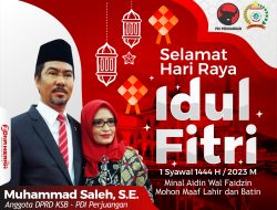 Ucapan Selamat Hari Raya Idul Fitri 1444 H / 2023 M