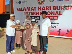 May Day 2023, Bupati Hadiri Senam dan Gotong Royong di Taman Tiang Nam