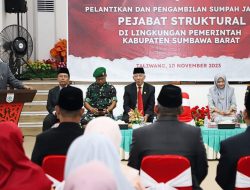 Gelar Mutasi, Wabup Lantik 4 Pejabat Baru