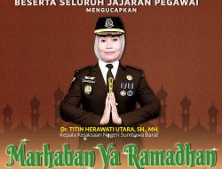 Kejari Sumbawa Barat Mengucapkan Marhaban Ya Ramadhan