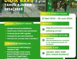 SMA Muhammadiyah Taliwang Buka Penerimaan Peserta Didik Baru Tahun 2024/2025