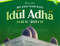 Ucapan Selamat Hari Raya Idul Adha 1445 H / 2024 M