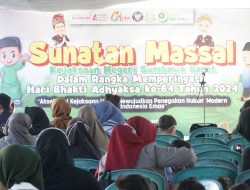 Peringati Hari Bhakti Adhyaksa Ke-64 dan HUT Ke-24 IAD, Kejari KSB Gelar Sunatan Massal