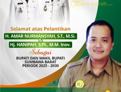 Selamat Atas Pelantikan Bupati dan Wakil Bupati Sumbawa Barat Masa Jabatan 2025-2030