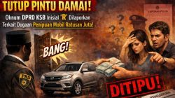 Tutup Pintu Damai! Oknum DPRD KSB Inisial ‘R’ Dilaporkan Terkait Dugaan Penipuan Mobil Ratusan Juta