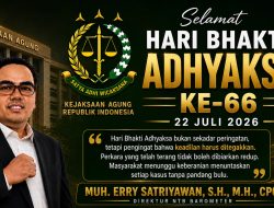 Ucapan Selamat Hari Bhakti Adhyaksa Ke-66