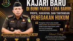 Kajari Baru di Bumi Pariri Lema Bariri: Profil, Harapan, dan Tantangan Penegakan Hukum