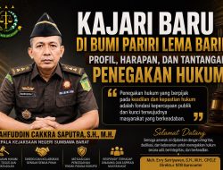 Kajari Baru di Bumi Pariri Lema Bariri: Profil, Harapan, dan Tantangan Penegakan Hukum